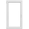 ISOXA Finestra in PVC bianco L 80 x H 140 cm, 1 anta apertura a sinistra