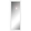 Leroy Merlin Specchio Forata rettangolare in legno bianco opaco 125 x 40 cm