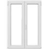 ISOXA Finestra in PVC bianco L 100 x H 140 cm, 2 ante apertura a destra