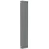 ERCOS Termosifone in acciaio tubolare 3 colonne 6 elementi interasse 1935 mm ERCOS Comby grigio titanio