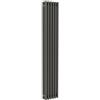 ERCOS Termosifone in acciaio tubolare 3 colonne 6 elementi interasse 1935 mm ERCOS Comby antracite