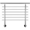 Leroy Merlin Balaustra in kit AX1 in alluminio argento, corrimano in alluminio argento, L 150 cm fissaggio a parete