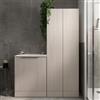Leroy Merlin Mobile lavanderia JNKA 2 ante in truciolare legno larice bianco P 45 x L 70 x H 89 cm