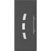 Leroy Merlin Portoncino d'ingresso 20021 L 80 x H 210 cm in PVC antracite, apertura spingere a sinistra, falso telaio non incluso