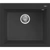 ELLECI Lavello 1 vasca in quarzo nero ELLECI Quadra L 57 x L 50 cm