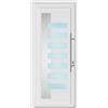 Leroy Merlin Portoncino d'ingresso 20022 L 90 x H 210 cm in PVC bianco, apertura spingere a sinistra, falso telaio non incluso