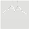 Leroy Merlin Lampadario LED design RUBY bianco, luce naturale 4900 lumen
