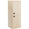 ASTIGARRAGA Libreria 2 ripiani Dinamic L 37.3 x P 33 x H 105.4 cm pino naturale, portata per ripiano 51 kg