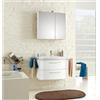 Leroy Merlin Mobile bagno sospeso con lavabo L 85 x H 49 x P 42.7 cm rovere bianco per vasca centrale Solitaire