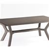 NEW GARDEN Tavolo da pranzo per giardino Corfù NEW GARDEN struttura e superficie in polipropilene marrone per 6 persone 200x90cm