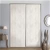 Optimum Kit anta scorrevole con binario OPTIMUM Baltimora 2 ante larice L 120 x H 270 cm