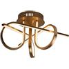 NOVECENTO Plafoniera LED Joy Ø 51 cm dorato IP20 bianco naturale NOVECENTO