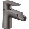Hansgrohe Rubinetto per bidet getto laminare cristallino Talis E HANSGROHE cromo nero spazzolato satinato