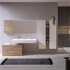 Leroy Merlin Mobile da bagno sospeso sotto lavabo L 100 x H 53 x P 46 cm marrone, 2 cassetti Barrik
