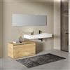 Leroy Merlin Mobile da bagno sospeso sotto lavabo L 50 x H 53 x P 46 cm beige, 1 anta Barrik