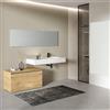 Leroy Merlin Mobile da bagno sospeso sotto lavabo L 100 x H 53 x P 46 cm beige, 2 ante Barrik