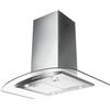 Faber Cappa ad isola Glassy FABER argento L 90 cm