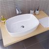 Leroy Merlin Lavabo da appoggio Balta ovale in ceramica L 50.5 x H 14 x P 38.5 cm bianco lucido piletta non inclusa