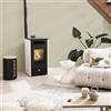 EQUATION Stufa a pellet ventilata EQUATION Mannu EQUATION 9 KW bianca