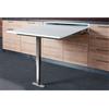 Leroy Merlin Tavolo Tavolo T-Able 90 in alluminio verniciato grigio L 95 X H 10 cm