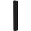 ERCOS Termosifone in acciaio tubolare 3 colonne 6 elementi interasse 1735 mm ERCOS Comby nero