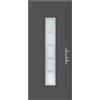 Leroy Merlin Portoncino d'ingresso in pvc 20011 L 90 x H 210 cm antracite apertura sinistra, falso telaio non incluso