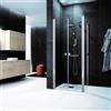 Leroy Merlin Box doccia con ingresso frontale saloon L 80 x H 200 cm, in vetro trasparente SP. 6 mm, profilo argento spazzolato Glam
