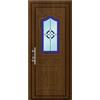 Leroy Merlin Portoncino d'ingresso in pvc 30012 L 90 x H 210 cm noce apertura destra, falso telaio non incluso