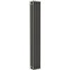 ERCOS Termosifone in acciaio tubolare 4 colonne 5 elementi interasse 1935 mm ERCOS Comby antracite