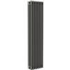 ERCOS Termosifone in acciaio tubolare 4 colonne 8 elementi interasse 1935 mm ERCOS Comby antracite