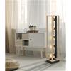 Inspire Lampada da terra Elgort in legno, H 104 cm, E27 5xINSPIRE