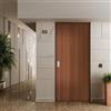 DI.BI. Porta blindata DI.BI. Safety L 80 x H 200 cm in melaminico noce/bianco, apertura spingere a destra, falso telaio incluso