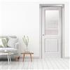 Leroy Merlin Porta interna scorrevole Austin Vetrata in legno colore bianco, L 70 x H 210 cm, apertura reversibile