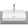 ROCA Lavabo da appoggio Domus ROCA rettangolare in ceramica senza foro L 60 x H 13 x P 37 cm bianco lucido piletta non inclusa