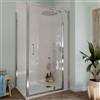 Leroy Merlin Box doccia con ingresso frontale saloon L 120 x H 190 cm, in vetro trasparente SP. 6 mm, profilo cromato Bilbao