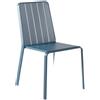NATERIAL Sedia da giardino Idaho NATERIAL, struttura e seduta in alluminio blu