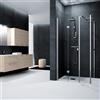 Leroy Merlin Box doccia con ingresso frontale pieghevole L 120 x H 200 cm, in vetro trasparente SP. 6 mm, profilo cromato Glam
