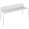NATERIAL Panca da giardino in alluminio grigio chiaro Idaho NATERIAL, 2 posti
