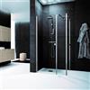 Leroy Merlin Box doccia con ingresso frontale L 160 x H 200 cm, in vetro trasparente profilo cromato Glam