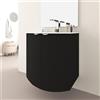 BADEN HAUS Mobile bagno sospeso con lavabo L 70 x H 70 x P 51 cm grigio grafite per vasca centrale Onda