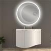 BADEN HAUS Mobile bagno sospeso con lavabo L 104 x H 70 x P 51 cm bianco opaco per vasca a destra Onda
