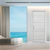 Leroy Merlin Porta interna a battente Mast Incisa in legno colore grigio, L 70 x H 210 cm, apertura reversibile