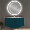 BADEN HAUS Mobile bagno sospeso con lavabo L 138 x H 70 x P 51 cm blu petrolio per vasca centrale Onda