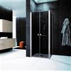 Leroy Merlin Box doccia con ingresso frontale L 140 x H 200 cm, in vetro fumé profilo cromato Glam
