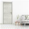 Leroy Merlin Porta interna a battente Silent Beton in legno colore rovere grigio, L 80 x H 210 cm, apertura reversibile