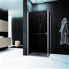 Leroy Merlin Box doccia con ingresso frontale L 100 x H 200 cm, in vetro fumé profilo cromato Glam