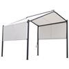 NATERIAL Pergola in acciaio bianco autoportante copertura mobile 3 x 3 m - Cassy NATERIAL