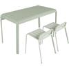 NATERIAL Tavolo da pranzo per giardino Idaho NATERIAL struttura e superficie in alluminio per 4 persone 144x70cm