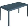NATERIAL Tavolo da pranzo per giardino Idaho NATERIAL struttura e superficie in alluminio blu per 4 persone 144x70cm