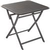 NATERIAL Tavolo da pranzo per giardino pieghevole Idaho NATERIAL struttura e superficie in alluminio antracite per 2 persone 75x75cm